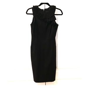 J. Crew Ruffle Dress in Italian Wool